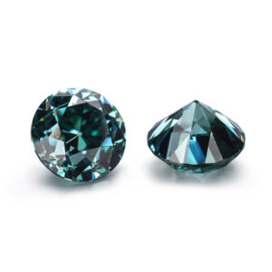 Green Moissasnite 8.0mm Round Old European Cut