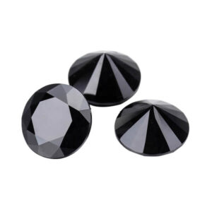 Black Moissanite Loose Stones Round Shape