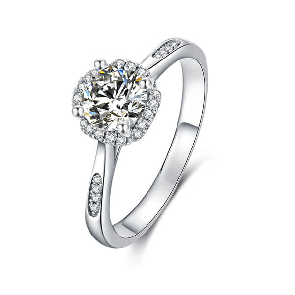 This is a moissanite engagement rings vintage