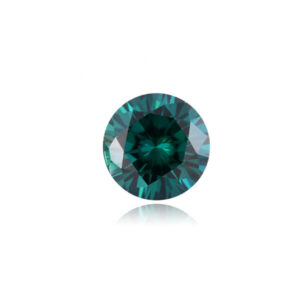 Green Moissanite Loose Stones Brilliant Cut