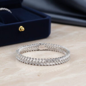 925 sterling silver moissanite bracelet