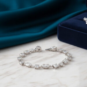 925 sterling moissanite silver bracelet