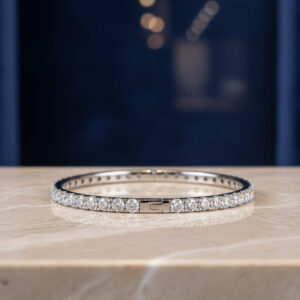 vintage silver bracelet moissanite 925