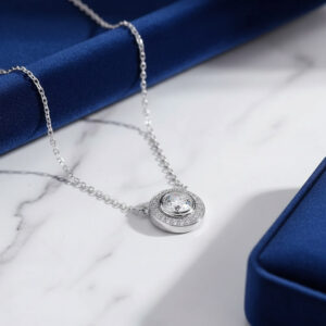 wholesale sterling silver moissanite necklace