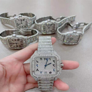cheap moissanite watch unisex customize