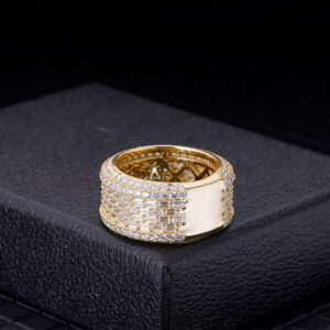 moissanite jewelry hip hop ring