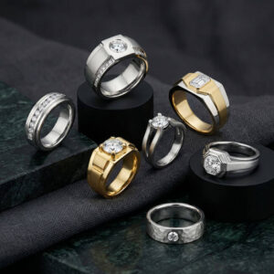 men’s unisex moissanite