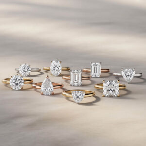 solitaire moissanite ring